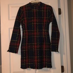 Woven Plaid dress